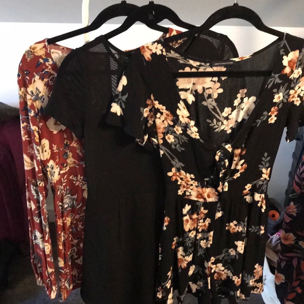 (3) Rompers - Forever 21, Shein, AE Small